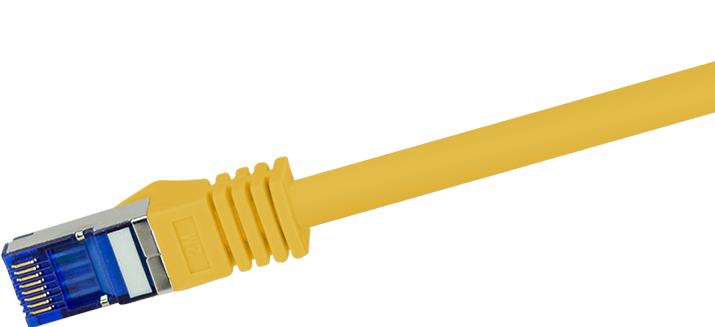 Image du produit LogiLink Câble de raccordement Ultraflex, Cat.6A, S/FTP, 1.5 m, jaune avecCat.7 raw cable, extra flexible & (S/FTP, CAT6a, 1.50 m)