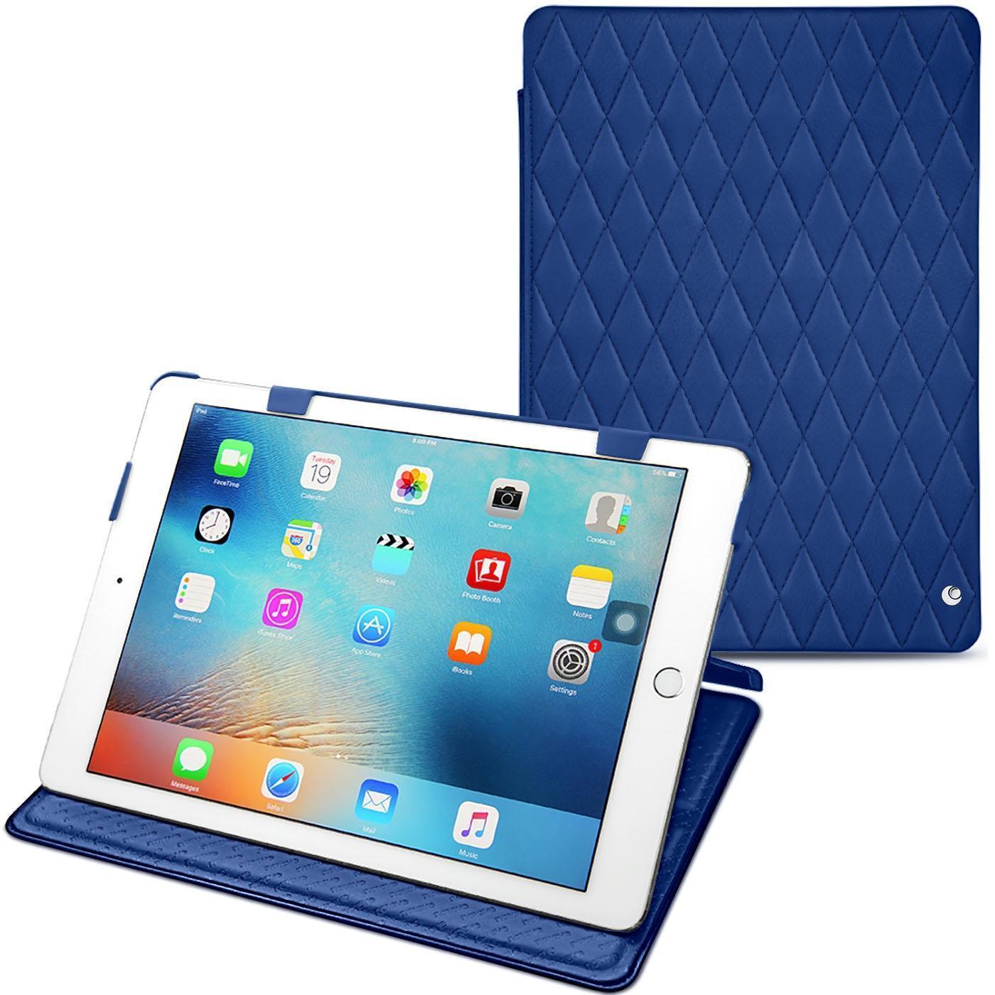 Noreve Lederschutzhülle horizontal (iPad 9.7), Tablet Hülle, Blau