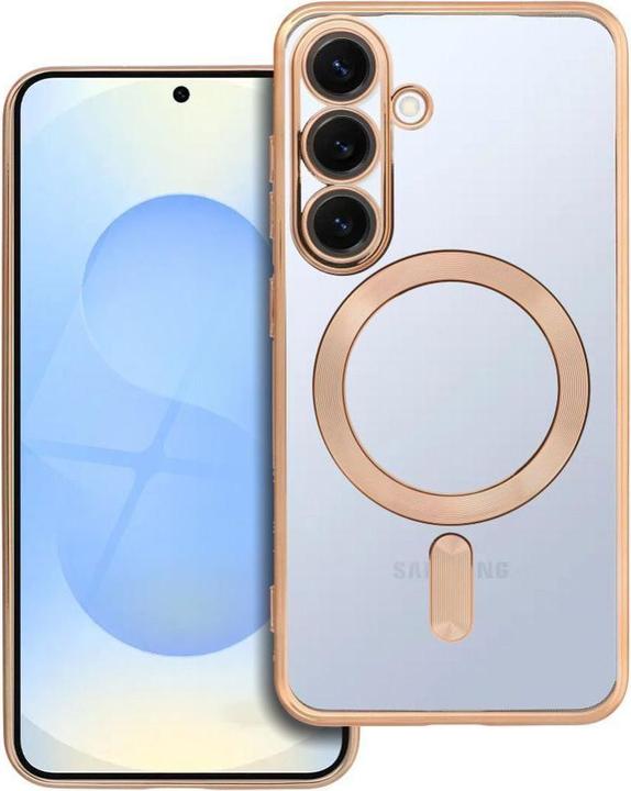 Produktbild OEM Back panel cover ELECTRO MAG COVER case compatible with MagSafe for SAMSUNG S25 gold (Samsung Galaxy S25)