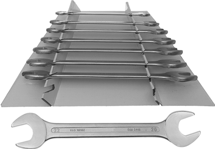 Actual product image Ironside Open-end wrench set Irons. 8tlg (11 mm, 13 mm, 18 mm, 20 mm, 14 mm, 22 mm, 12 mm, 16 mm, 19 mm, 10 mm, 17 mm, 15 mm)