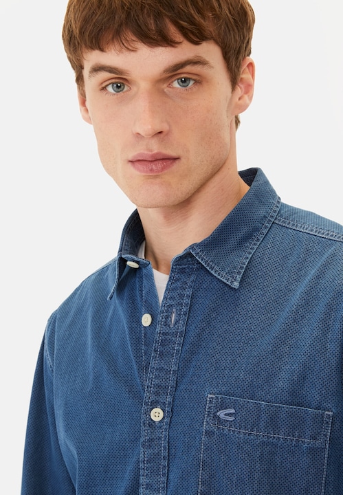 Actual product image Camel Active Langarm Hemd mit Allover-Print (XL)