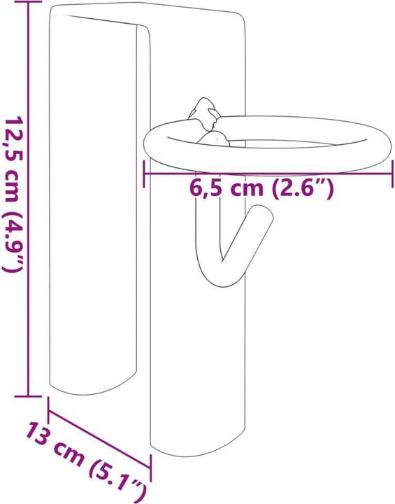 Produktbild vidaXL Eimerhaken