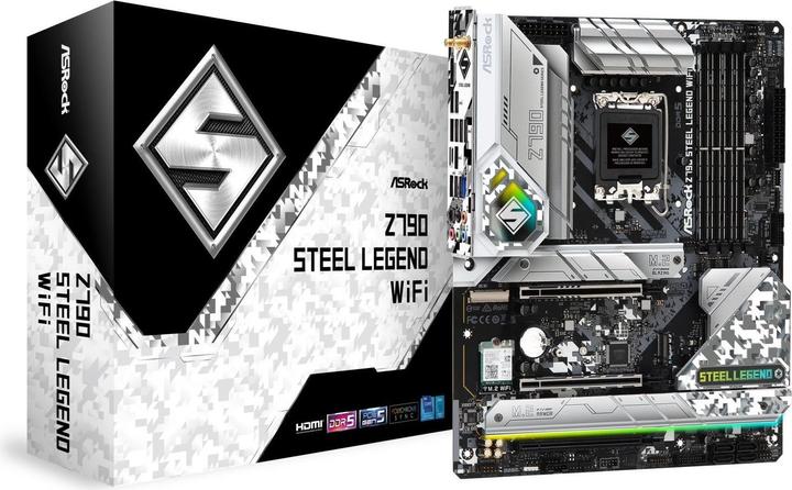 Produktbild AsRock Z790 Steel Legend WiFi (LGA 1700, Intel Z790, ATX)