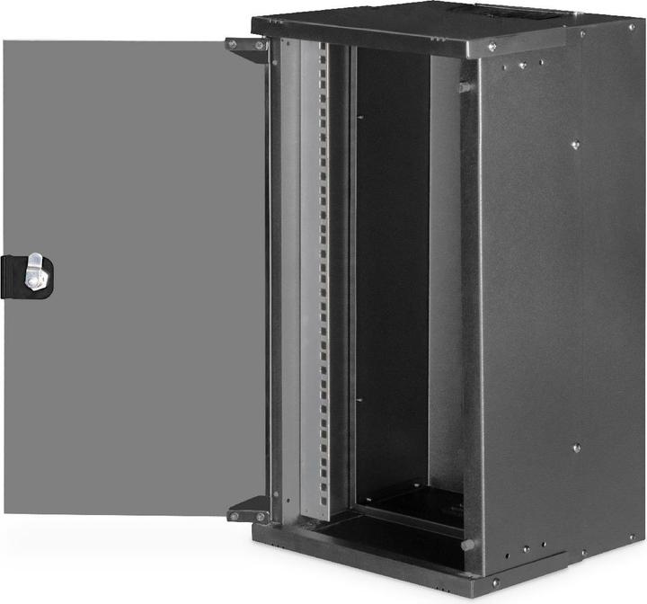 Immagine prodotto Digitus Contenitore da parete 10" 12U, SOHO PRO 591 x 316 x 298 mm, nero (12 HE, Portapacchi da 10 pollici)