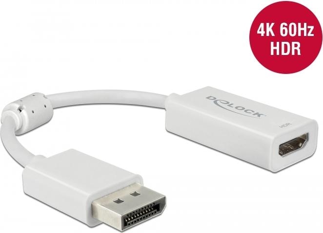 Produktbild Delock Monitoradapter DP zu HDMI, passiv, HDR, 4K (HDMI, 10 cm)