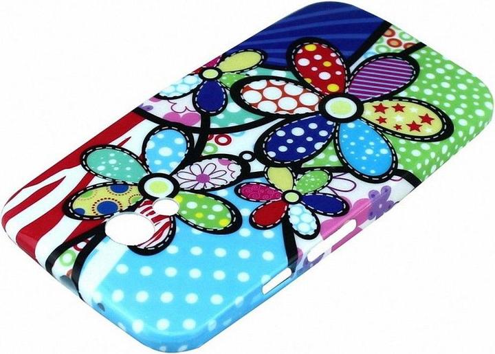 Actual product image König Design Protective cover mobile phone case TPU for mobile phone Motorola Moto G2 motif colourful flowers (Motorola Moto E2)