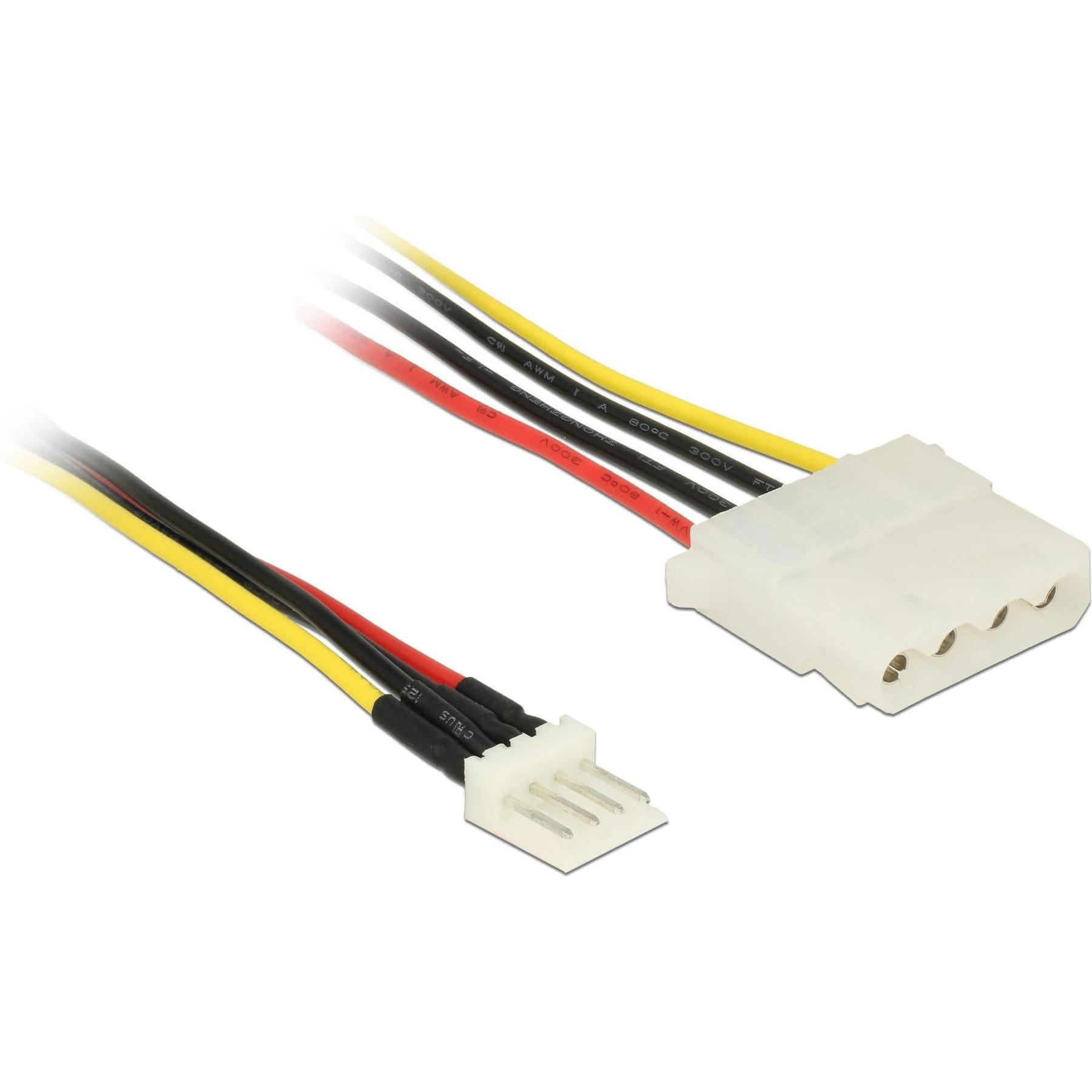 Delock Floppy Stecker - Molex Stromadapter, 30cm, Interne Kabel (PC)