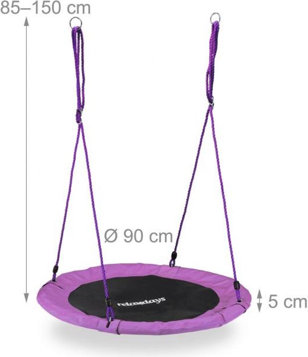 Actual product image Relaxdays 90 cm Nest Swing