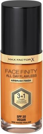 Max Factor Facefinity All Day Flawless 3 In 1 Foundation W89-Warm Praline 30ml (W89 Warm Praline)