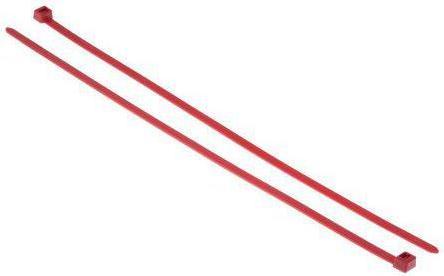 Produktbild HellermannTyton Kabelbinder T120R rot (Kunststoffkabelbinder, 380 mm, 100 Stk.)
