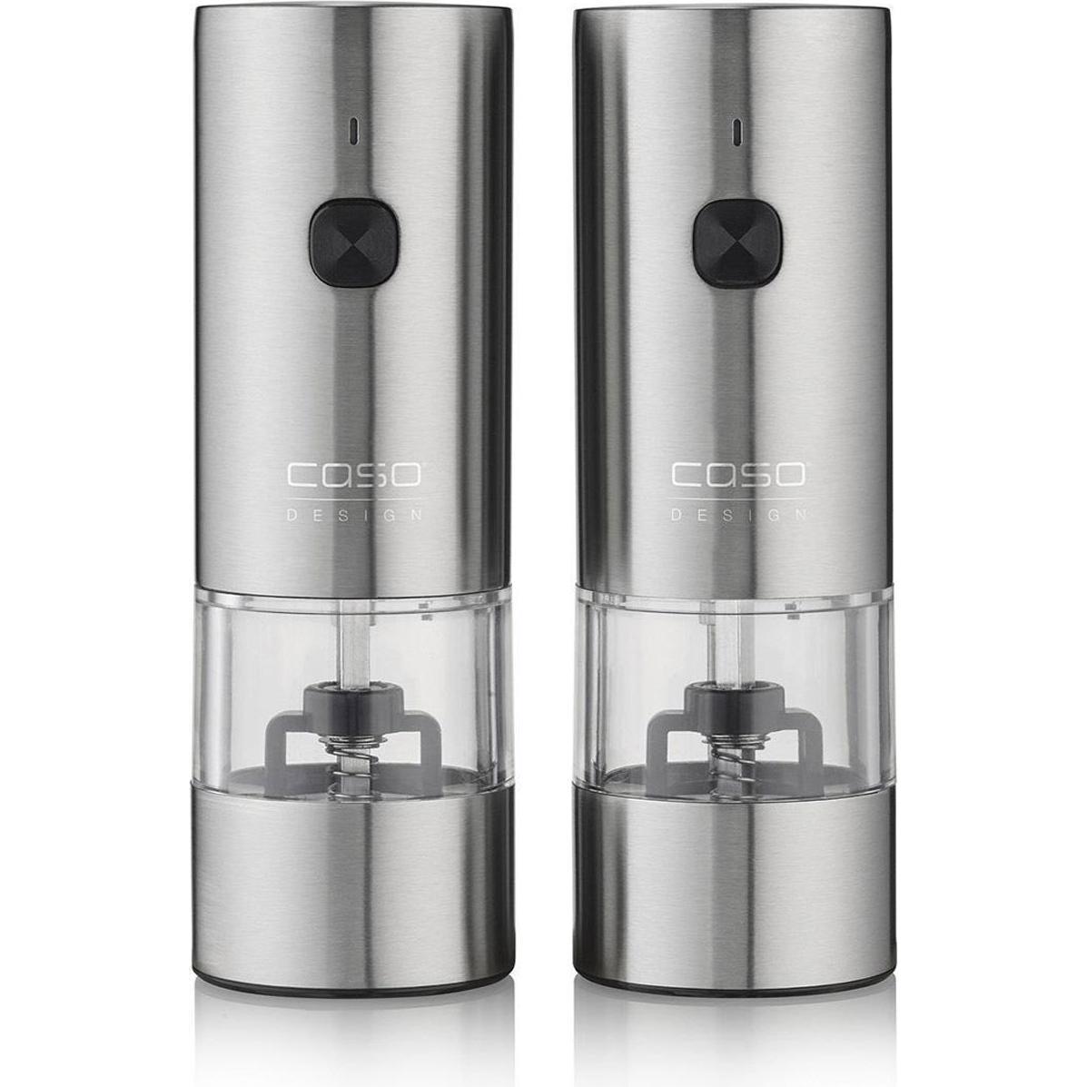 Caso SpiceDuo elektrische Salz & Pfeffermühle, Macinapepe + Spargispezie