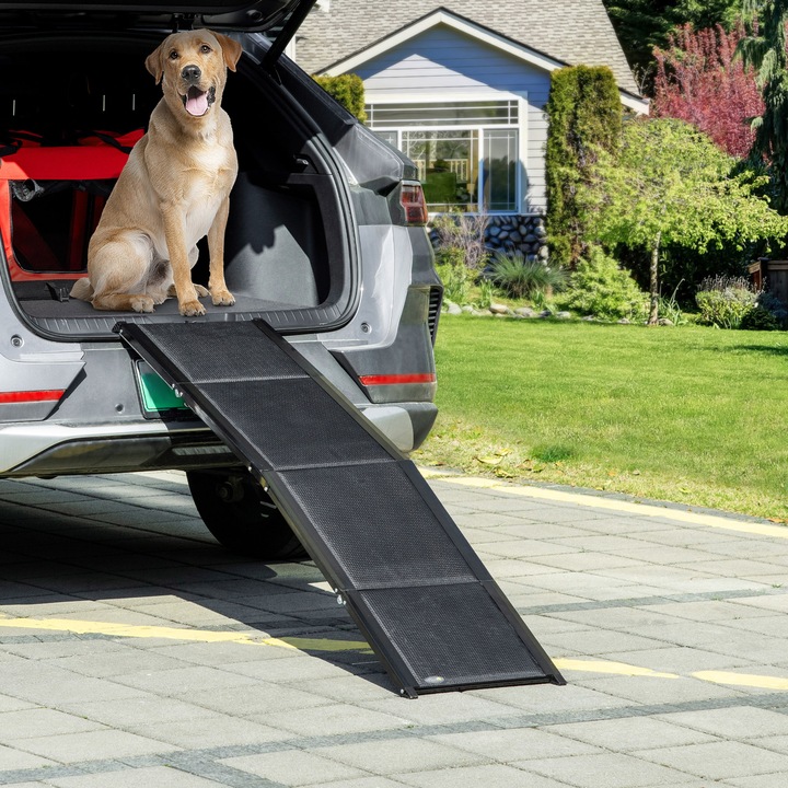 Image du produit PawHut Rampe pour animaux domestiques pliable avec poignée (Chien, Pliable)