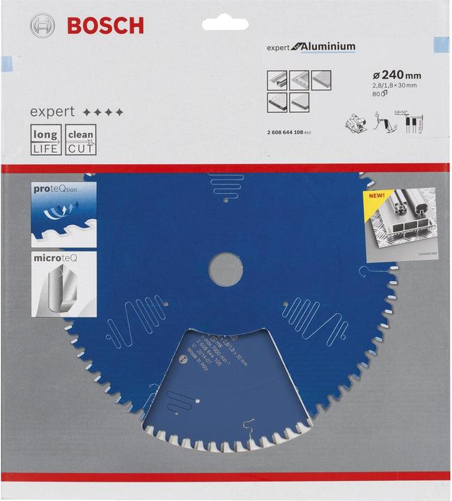 Actual product image Bosch Professional Zubehör Circular saw blade Expert for Aluminium, 240 x 30 x 2.8 mm, 80