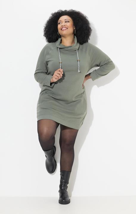 Produktbild Ulla Popken Sweatkleid, Stehkragen, Langarm, Taschen (50, 52)