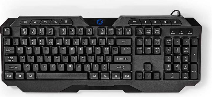Produktbild Nedis Wired Gaming Keyboard | USB Type-A | Folientasten | LED | QWERTY | US-Layout | Netzkabellänge: (Englisch International, Kabelgebunden)
