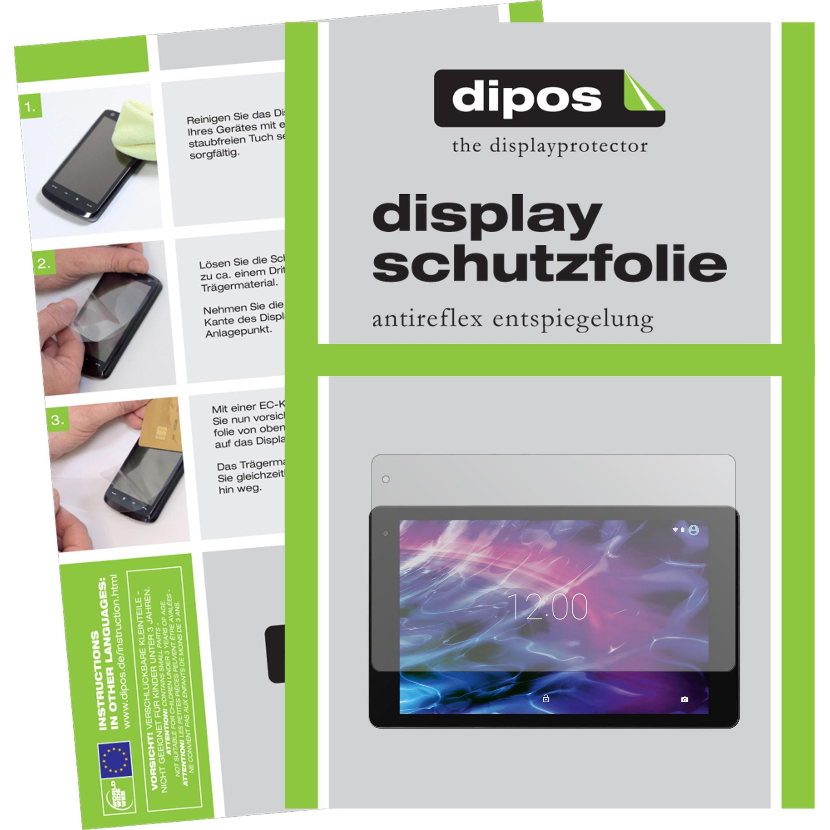 Dipos Displayschutzfolie Antireflex (2 Stück, Lifetab X10607), Tablet Schutzfolie