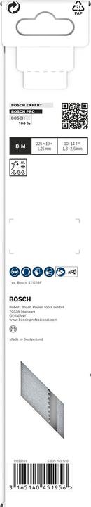 Actual product image Bosch Professional Zubehör PRO Metal Demolition S1125VF blade, 1.25 x 19 x 225 mm, 5 pcs.