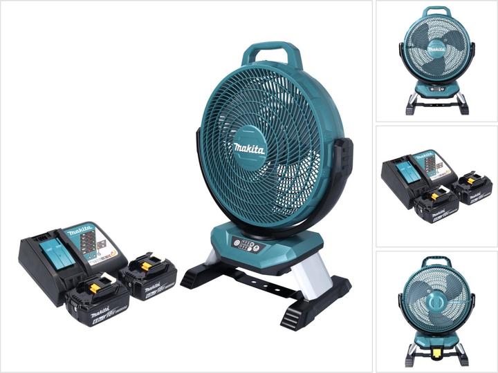 Makita DCF 301 RG Battery Fan Fan 18 V 33 cm + 2x Battery 6.0 Ah + Charger