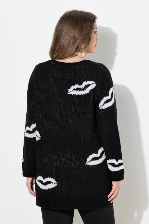 Produktbild Miamoda Pullover, Straight Fit, Kussmünder, V-Ausschnitt (56)