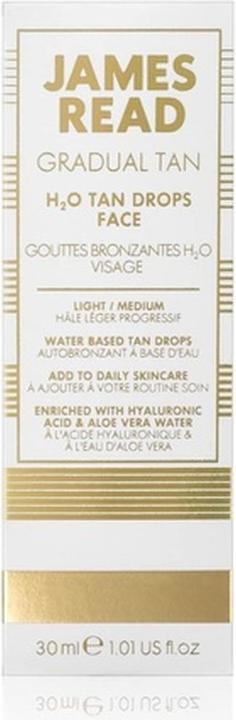 Actual product image James Read H2O Tan Drops Face Facial Serum 30 ml Women (Self tanning serum, 30 ml)