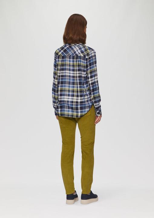 Produktbild S.Oliver Bluse Karierte Bluse aus Viskosemix und Krempel-Detail (42)