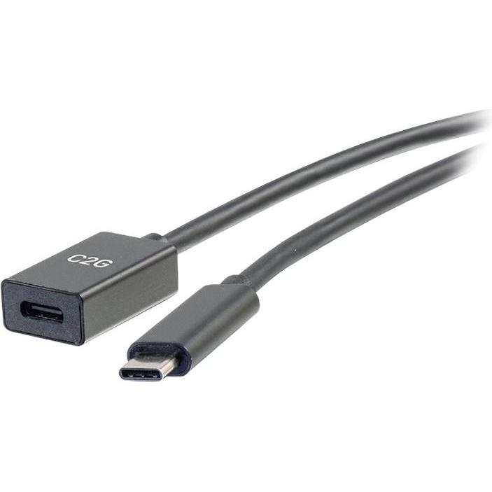 C2G Verlängerungskabel USB-C auf C 3.1 (Gen 1) Stecker/Buchse () (0.90 m, USB 3.2 Gen 1), USB Kabel