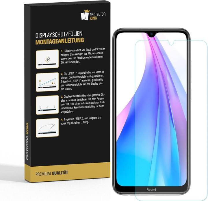 Produktbild Protectorking 4x Panzerfolie Anti-Shock HD Klar (4 Stück, Xiaomi Redmi Note 8)