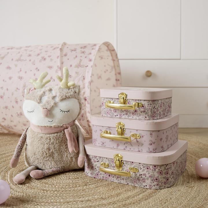 Image du produit Bieco Coffre à jouets Ella dreamy flowers Set de 3 pièces