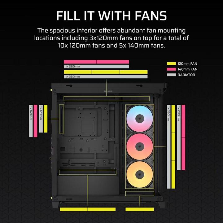 Actual product image Corsair FRAME 4500X RS-R ARGB (ATX, E-ATX, mATX, Mini-ITX)