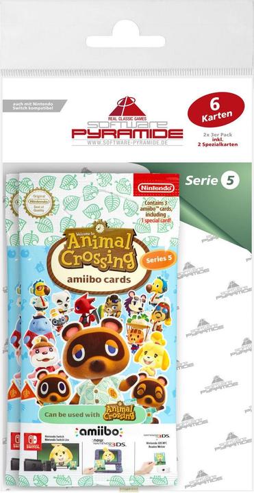 Nintendo Carte amiibo Animal Crossing: Serie 5 (Confezione da 2) (3DS, Wii U, Switch)