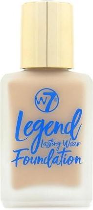 Actual product image W7 Legend Creamy Liquid Foundation for Poreless Semi-Matte Medium Coverage 28ml Fresh Beige (Fresh beige)