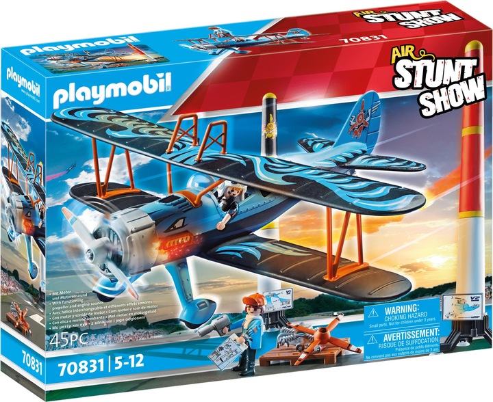 Produktbild Playmobil Air Stuntshow Doppeldecker Phönix (70831, Playmobil Stuntshow)