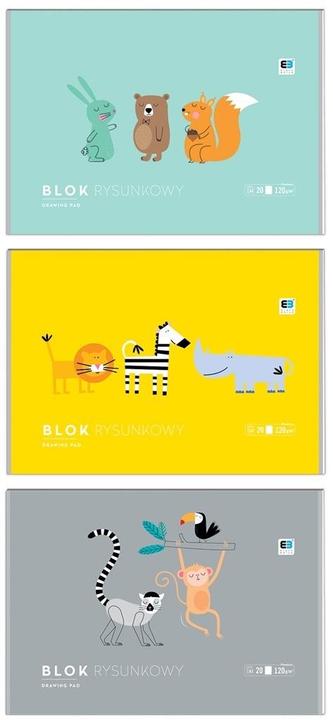 Actual product image Interdruk Drawing pad A3 20k colour mix 10pcs.