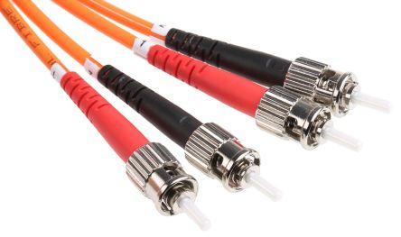 Actual product image RS PRO FO patch cable 50µm ST-ST DX 5m (S/UTP, 5 m)