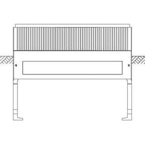Thumbnail - Hager Eingrabsockel ZAX007 Grösse 2 315x1110x900, Serverschrank Zubehör, Grau