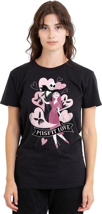Produktbild The Nightmare Before Christmas Misfit Love TShirt Valentinstag (M)