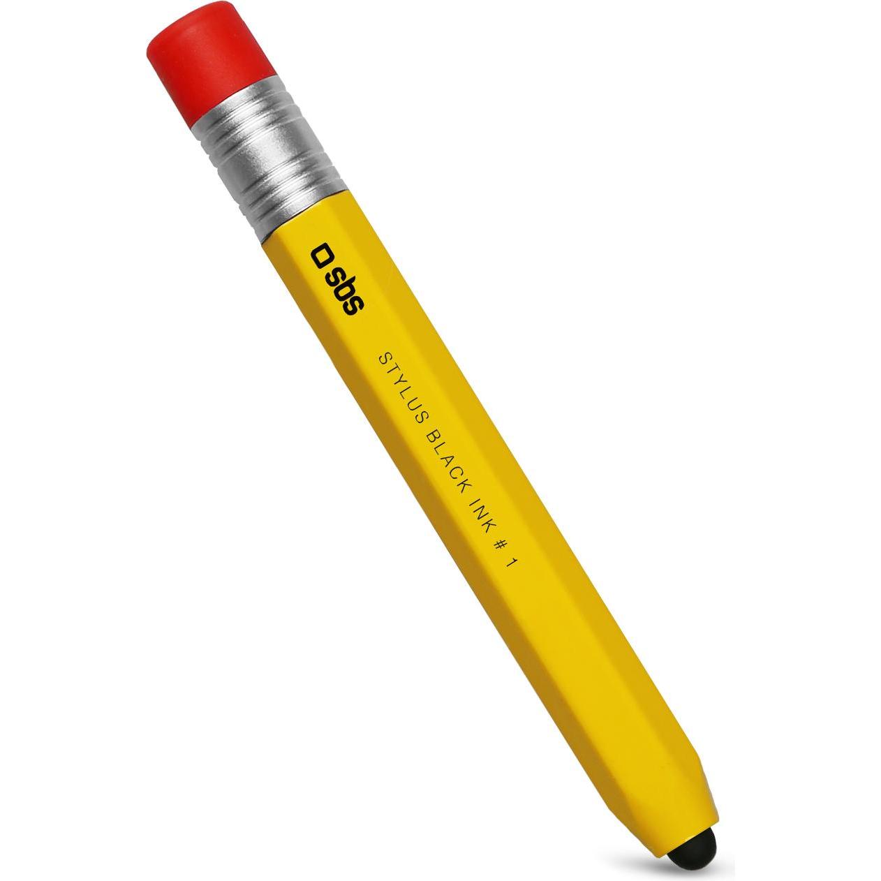 SBS Write & Touch Stift für Smartphones und Tablets, Stylus, Gelb