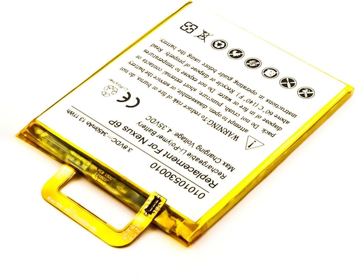 Produktbild AGI 60094 - Akku - Google - Google Nexus 6P - Gold - Weiss - 3450 mAh - 3,8 V