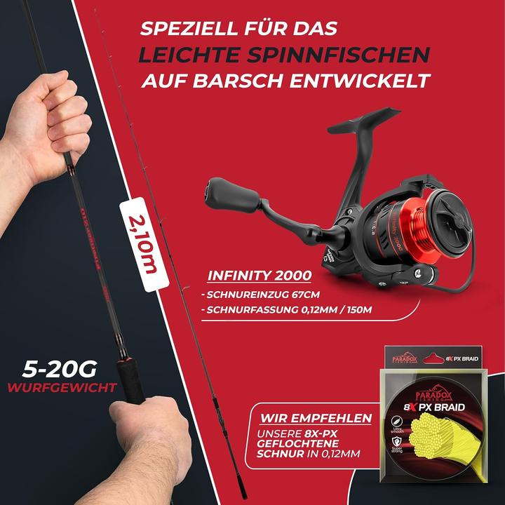 Image du produit Paradox Fishing Firetiger Spinnrute (Canne à lancer)