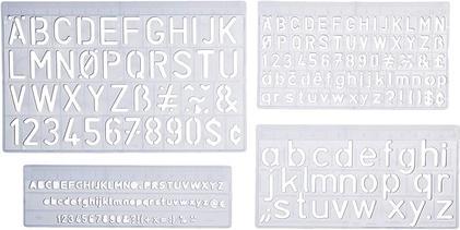 Produktbild Wedo Schriftschablonen Set (11.80 cm)