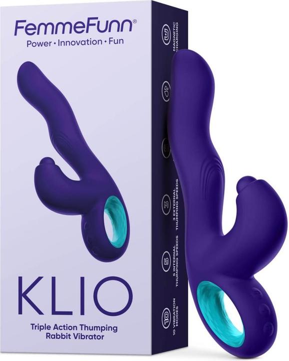 Produktbild Femme Funn DREAM TOYS Femmefunn Klio wibrator króliczek punktu G Dark Purple