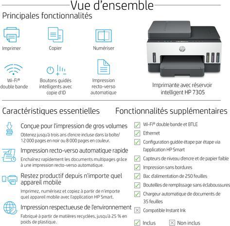 Image du produit HP Smart Tank 7305 (Réservoir d'encre, Couleur)