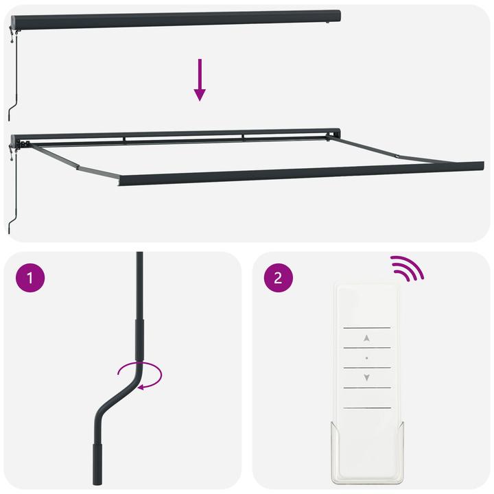 Image du produit vidaXL Store rétractable automatique (3 m)