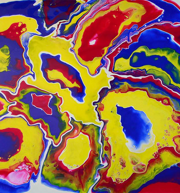 Produktbild Acrylic Pouring. Der neue Acrylmal-Trend: BILDER giessen! (Deutsch, Martin Thomas, Sylvia Homberg, 2018)