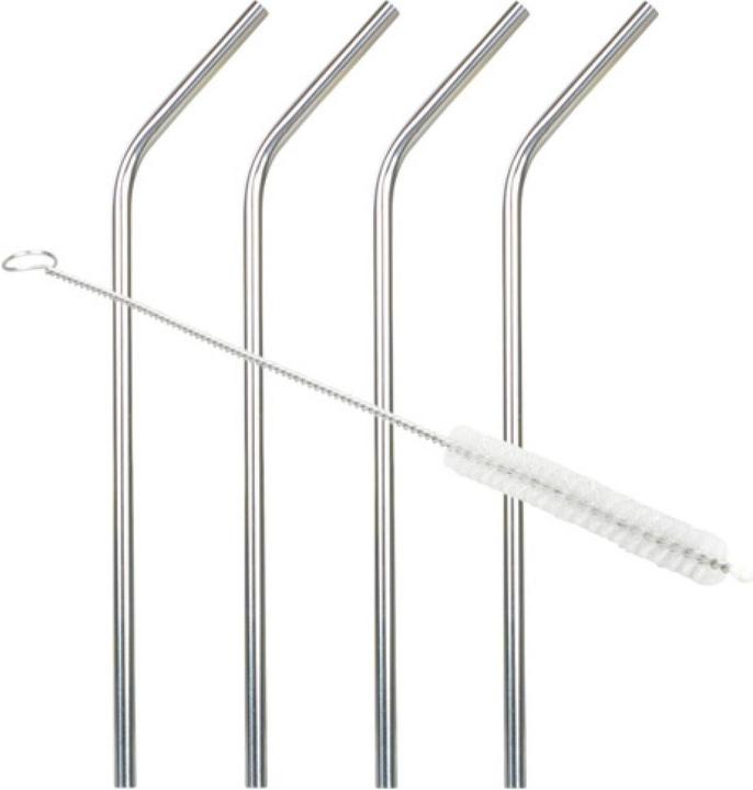 Chevalier Diffusion Biegsame Strohhalme mit Putzbürste (4x)