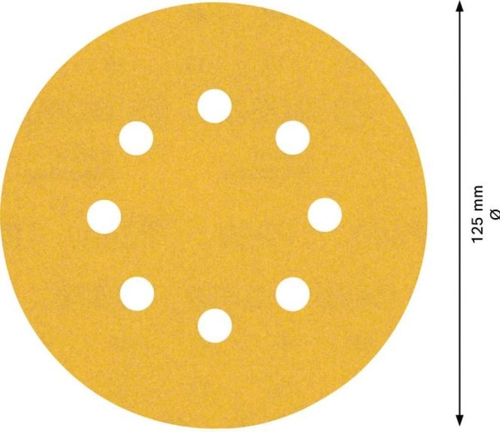Produktbild Bosch Professional Zubehör EXPERT C470 Schleifpapier mit 8 Löchern für Exzenterschleifer, 125 mm, G 240, 50-tlg. (240)