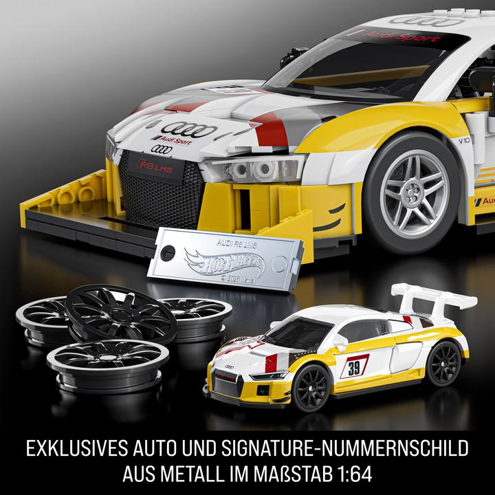 Actual product image Mattel Brick Shop Hot Wheels Elite Audi R8