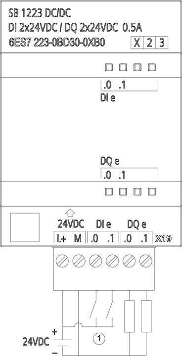Produktbild Siemens Simatic S7-1200 SB1223 2DE/2DA 24VDC