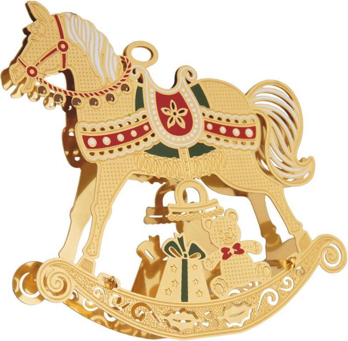 Krebs Glas Lauscha Home Decor Weihnachtsaufhänger aus Messing - 3D - ca. 6 cm (1 x)