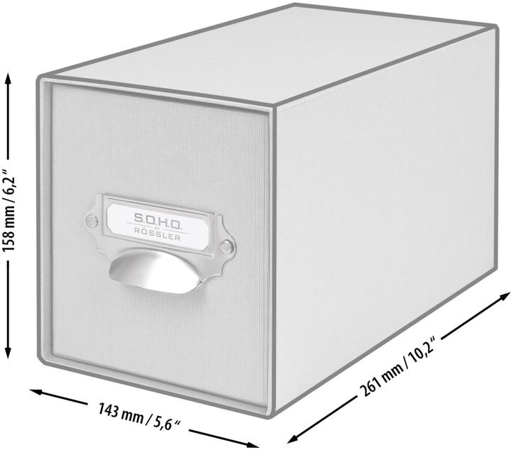 Actual product image Rössler CD drawer box black